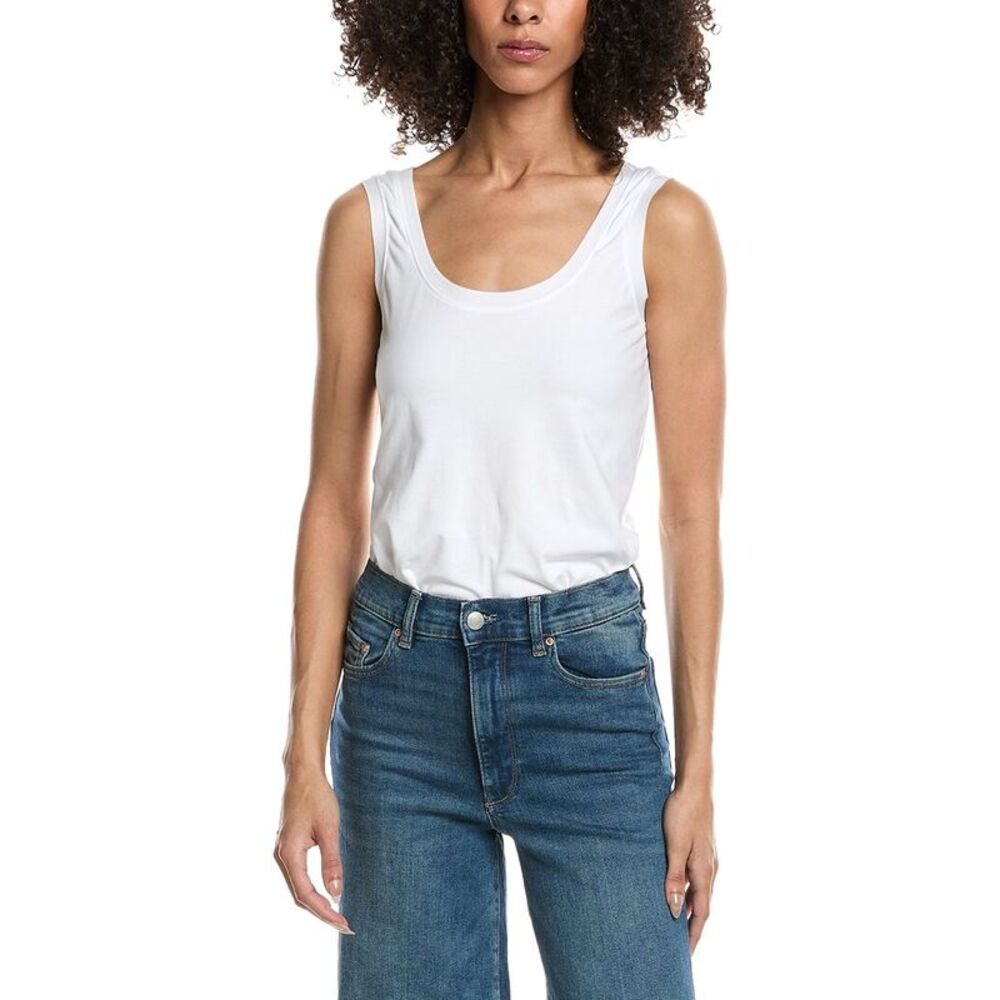 Commando® Womens Commando Essential Cotton Tank Bodysuit, White